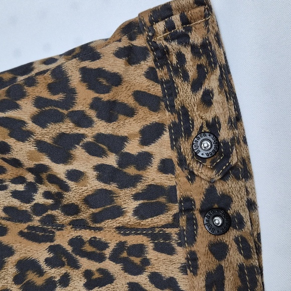 Style & Co Leopard Print Denim Jacket Sz M - Picture 10 of 12